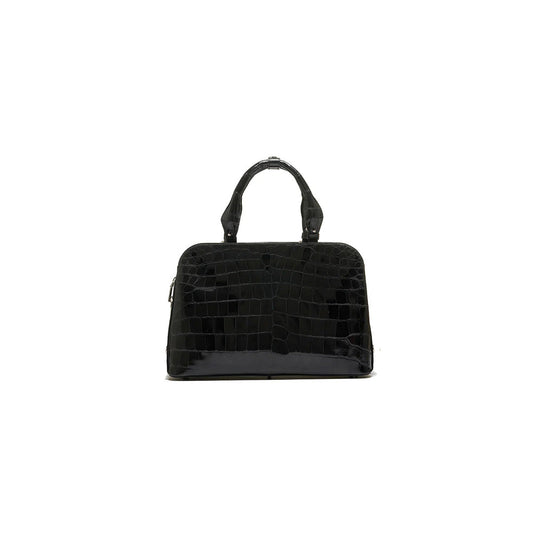 Black Lexington Crocodile Leather Business Bag Bellabags Bellabags