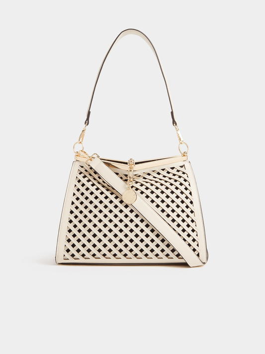 Luella Weave Cutout Medium Tote Bag Luella Bellabags