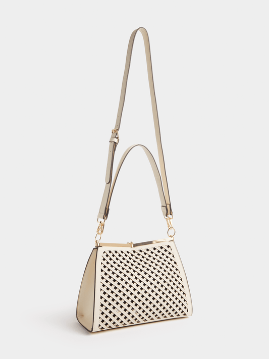 Luella Weave Cutout Medium Tote Bag Luella Bellabags