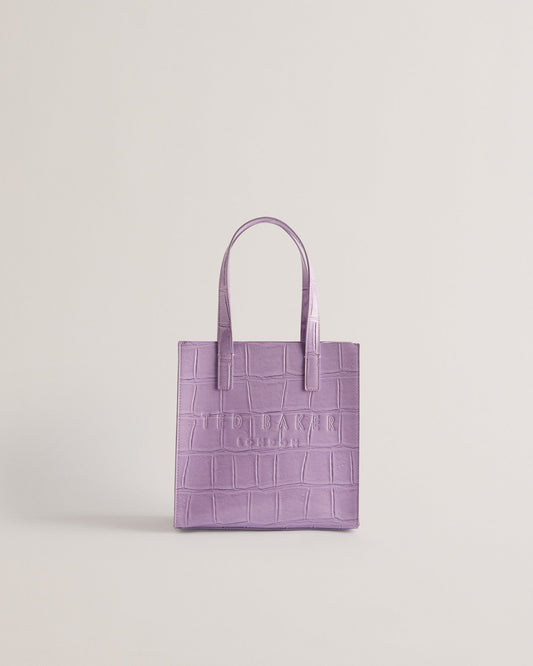 Women's Reptcon-Croc Effect Small Icon Bag Lilac Ted Baker South Africa Bellabags