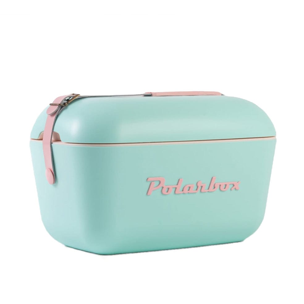 Polarbox Retro Cooler Box 20L / 12L Cyan and Pink on - By Polarbox - Invoque