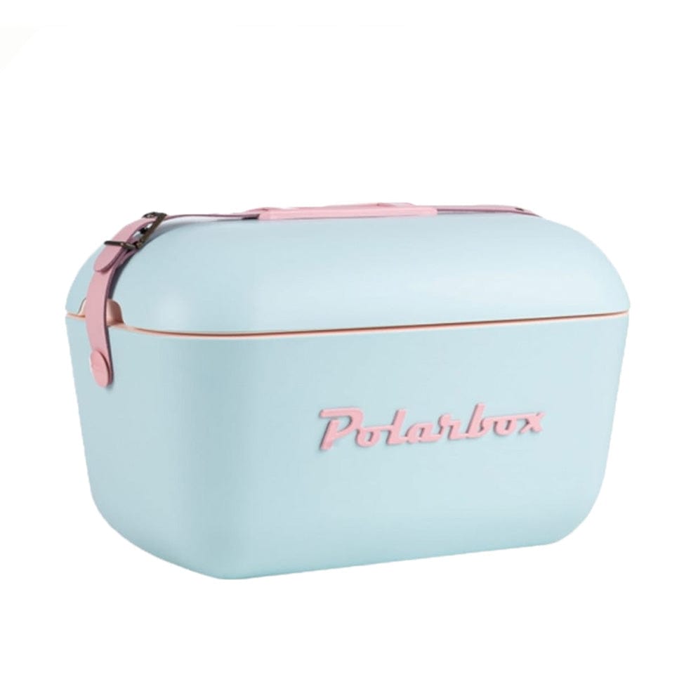 Polarbox Retro Cooler Box 20L / 12L Sky Blue and Pink - By Polarbox - Invoque