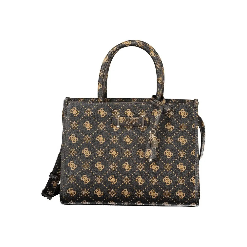 Guess Jeans Marrone Poliuretano Woman Handbag Guess Jeans Xosier