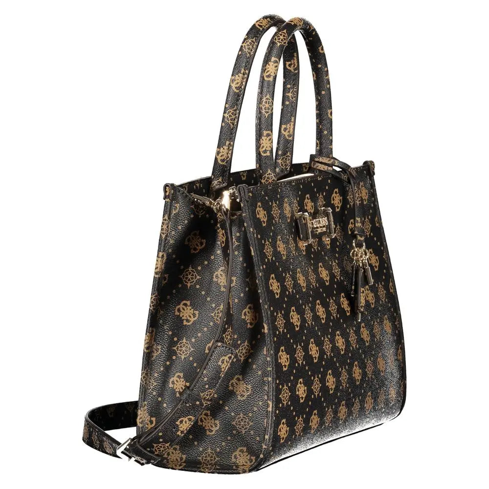 Guess Jeans Marrone Poliuretano Woman Handbag Guess Jeans Xosier