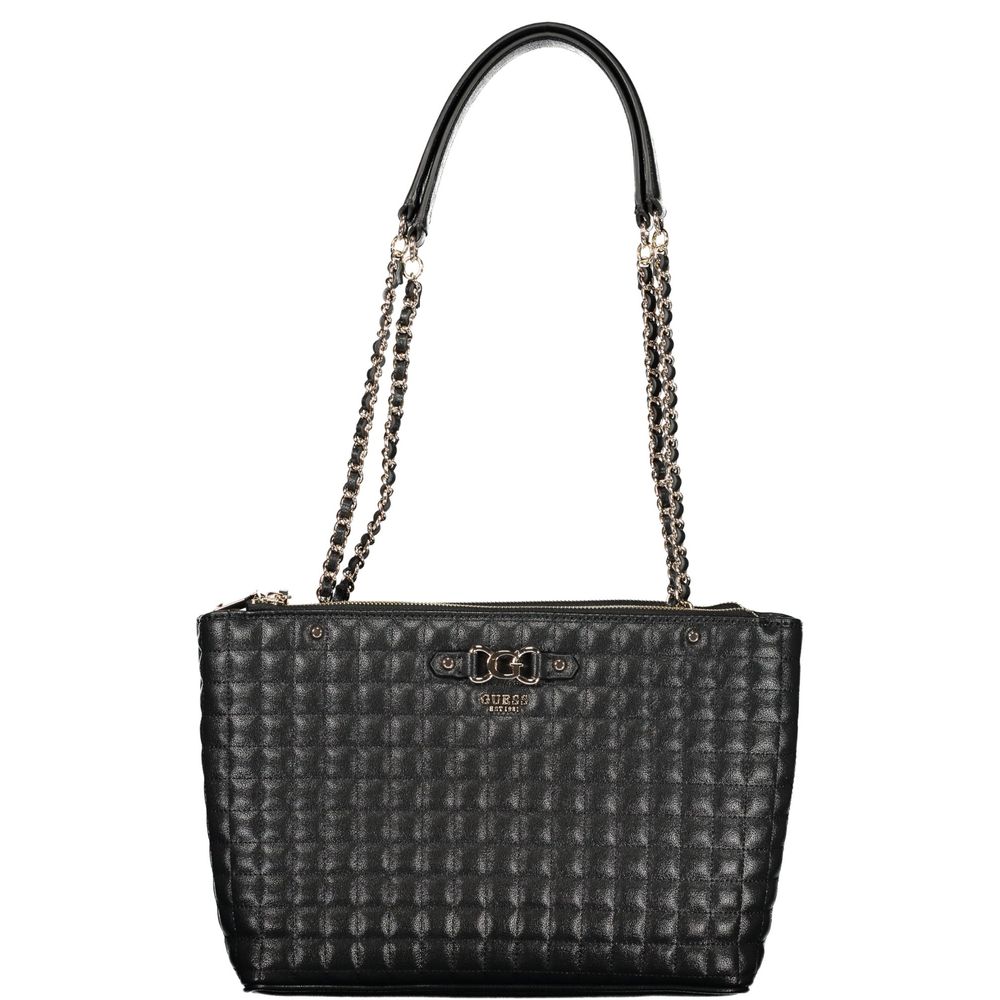 Guess Jeans Nero Poliuretano Women Handbag Guess Jeans Xosier