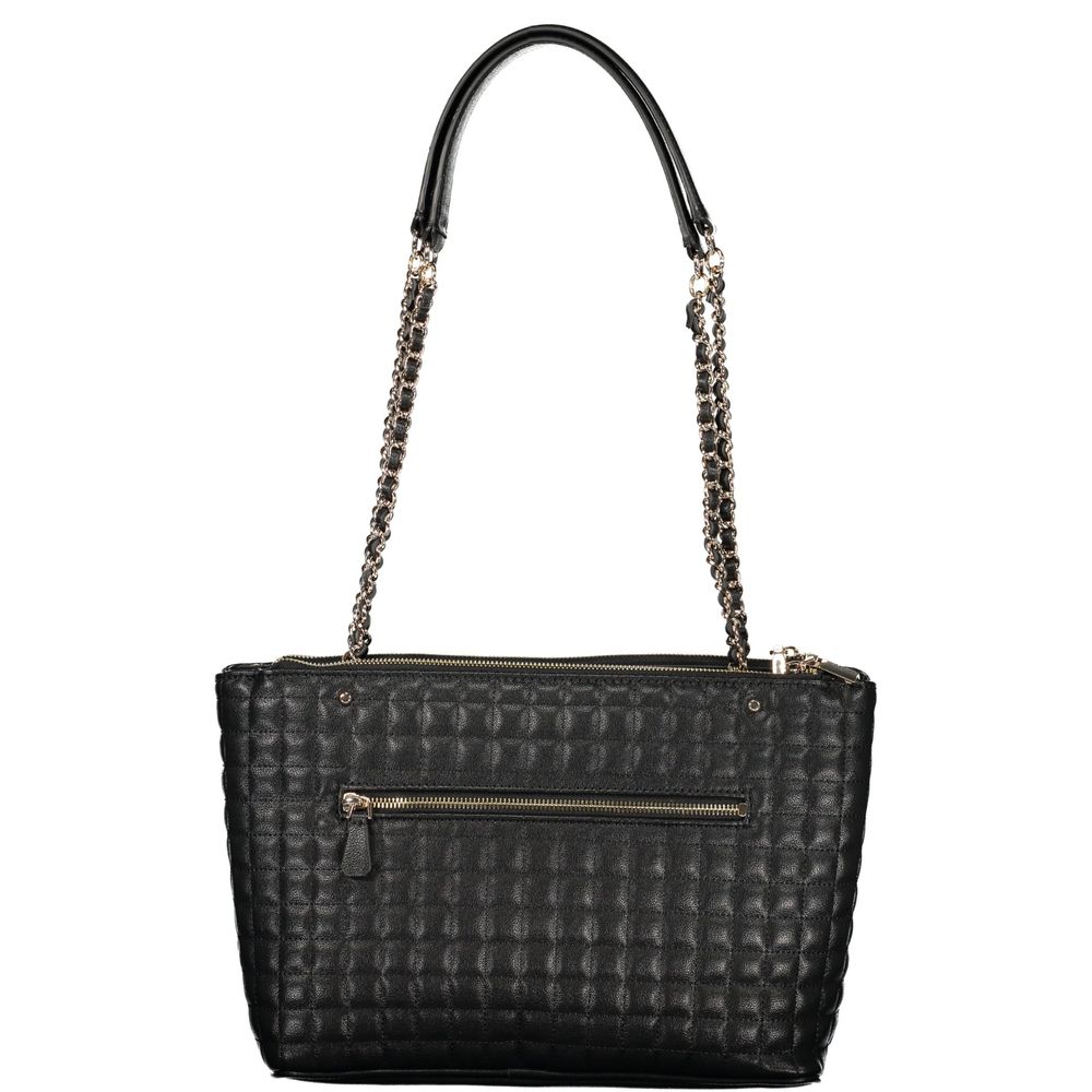 Guess Jeans Nero Poliuretano Women Handbag Guess Jeans Xosier