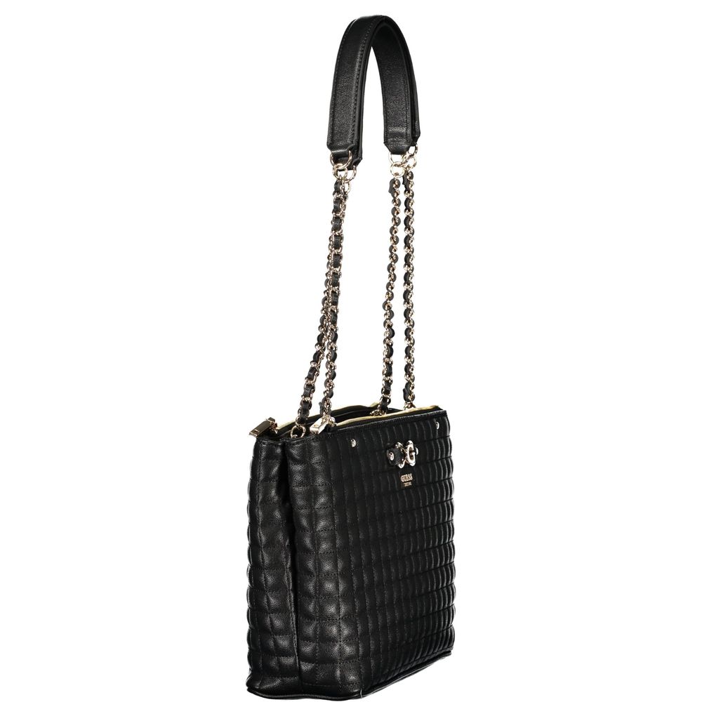 Guess Jeans Nero Poliuretano Women Handbag Guess Jeans Xosier