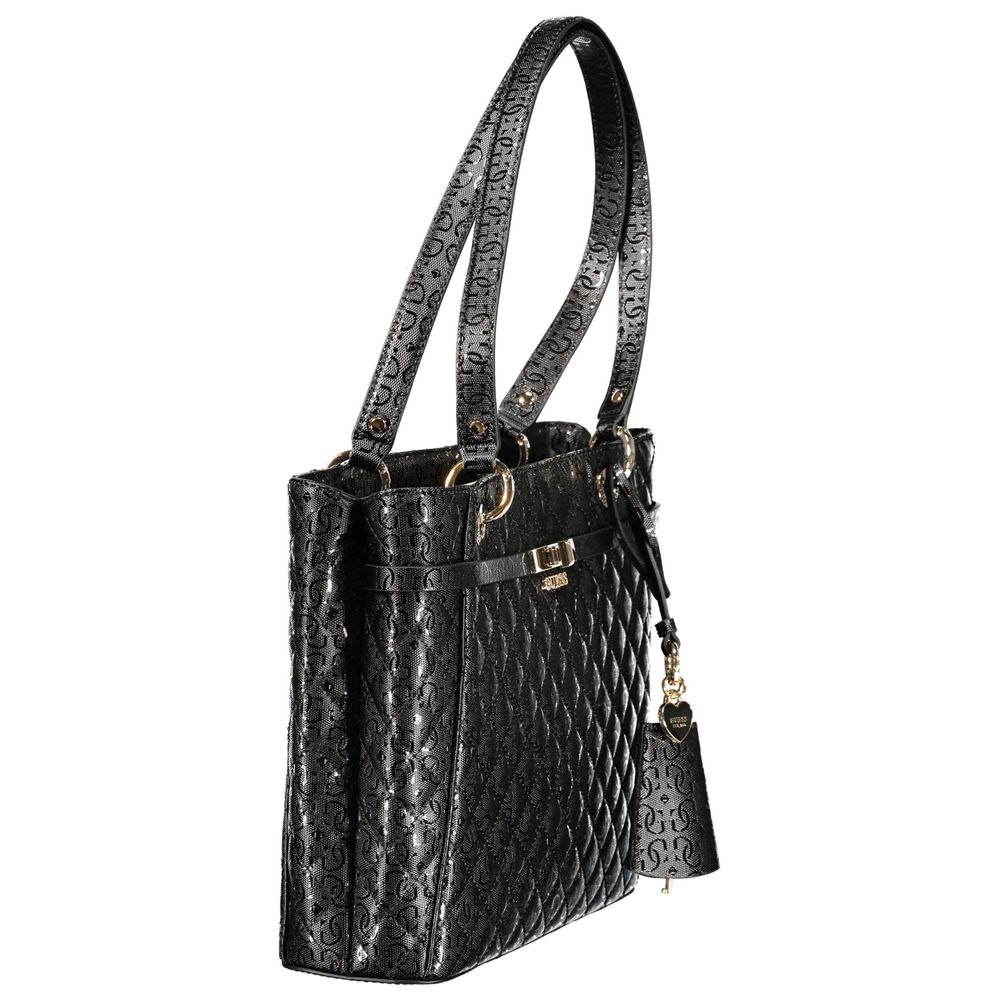 Guess Jeans Black Polyurethane Women's Handbag Guess Jeans Xosier