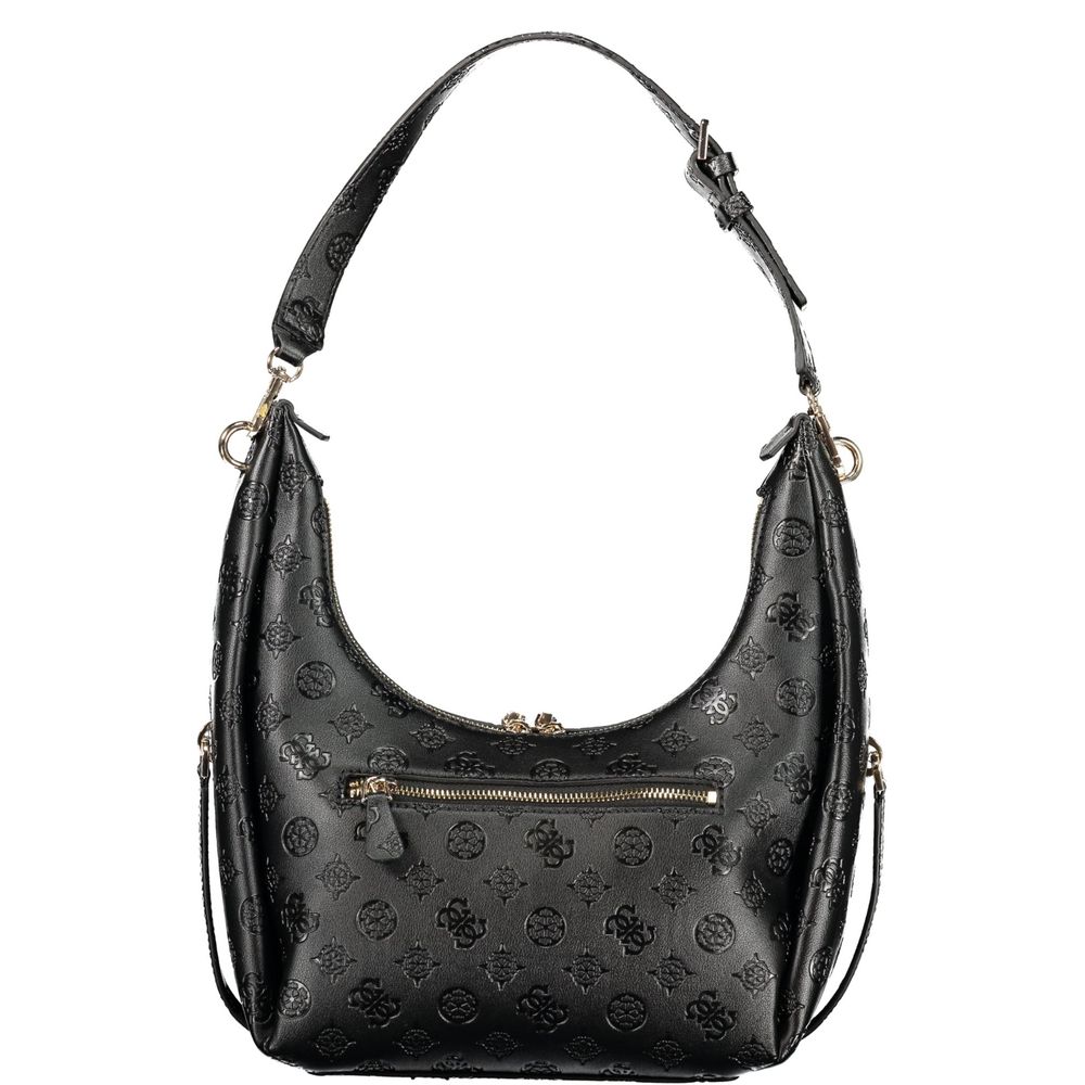 Guess Jeans Black Polyurethane Women's Handbag Guess Jeans Xosier
