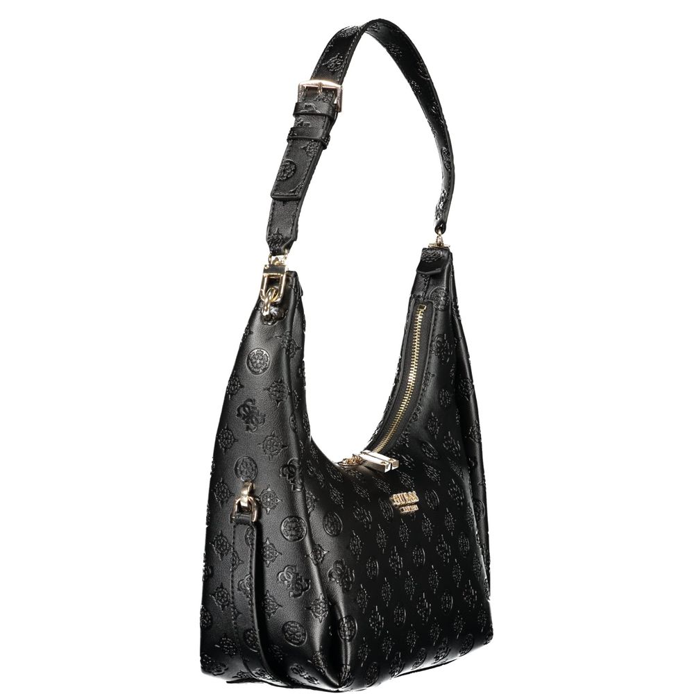 Guess Jeans Black Polyurethane Women's Handbag Guess Jeans Xosier