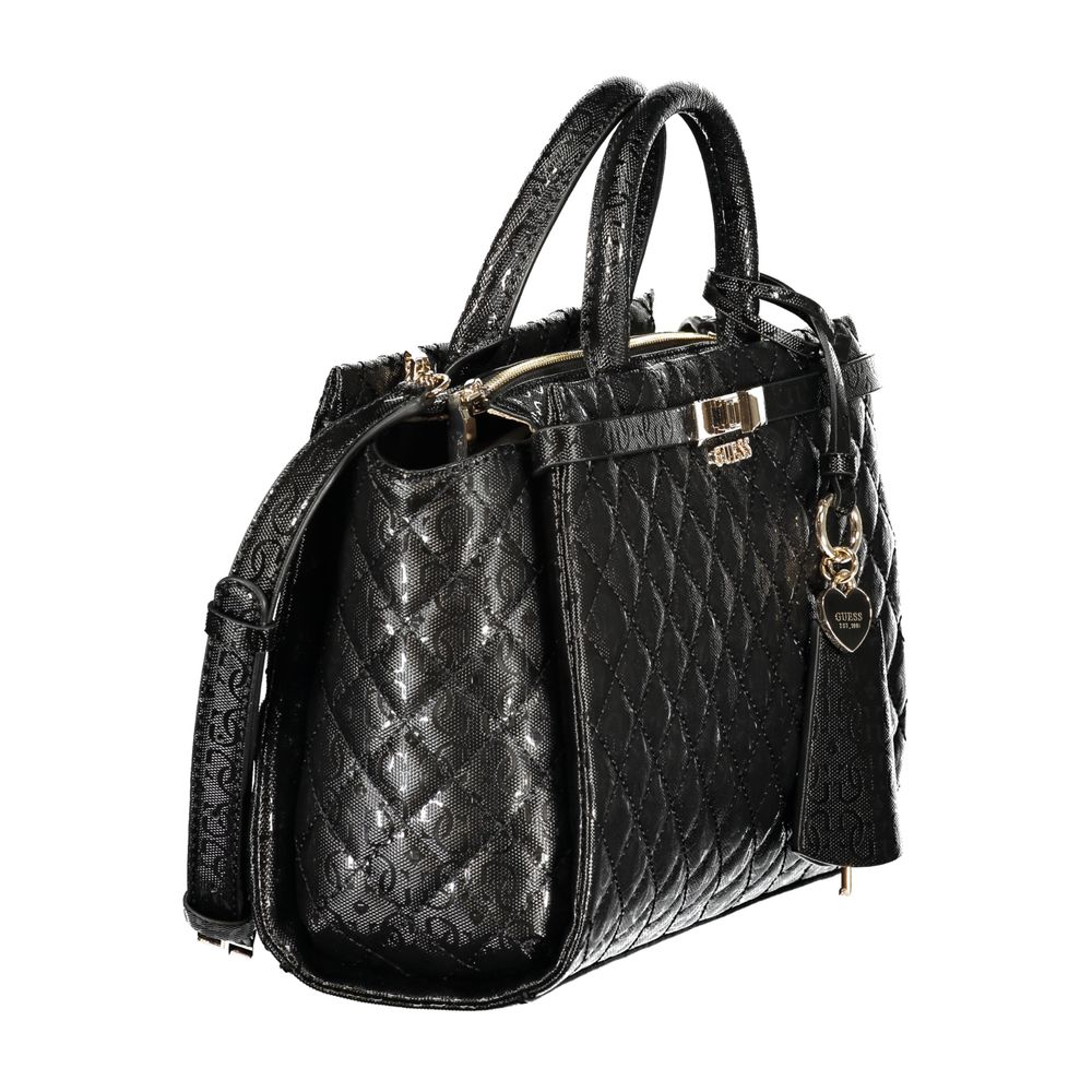 Guess Jeans Black Polyurethane Women's Handbag Guess Jeans Xosier