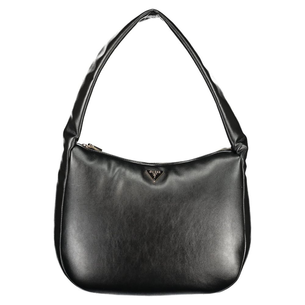 Guess Jeans Nero Poliuretano Women Handbag Guess Jeans Xosier