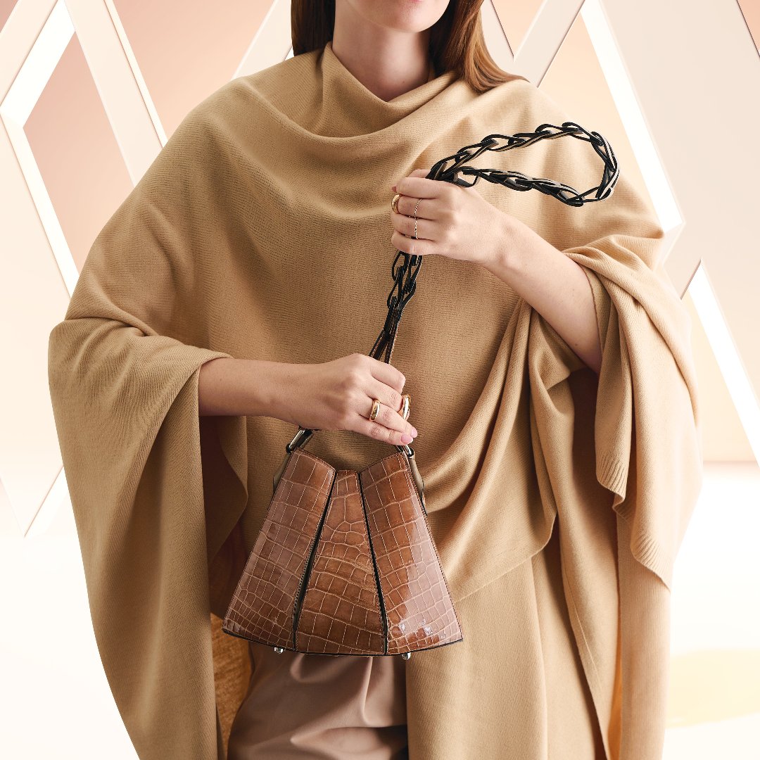 Green Luna Ostrich Leather Shoulder Bag Bellabags Bellabags