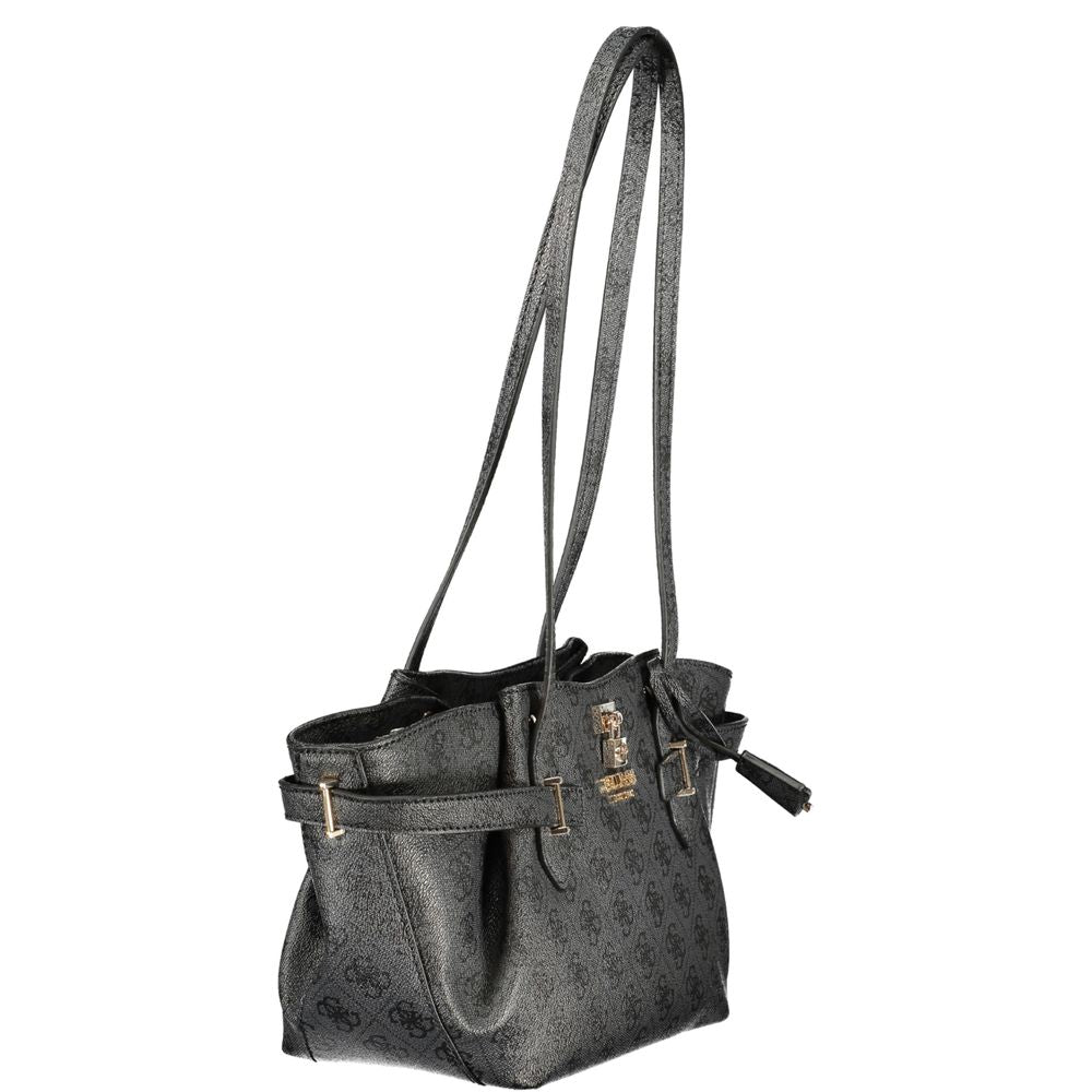 Guess Jeans Black Polyurethane Women's Handbag Guess Jeans Xosier