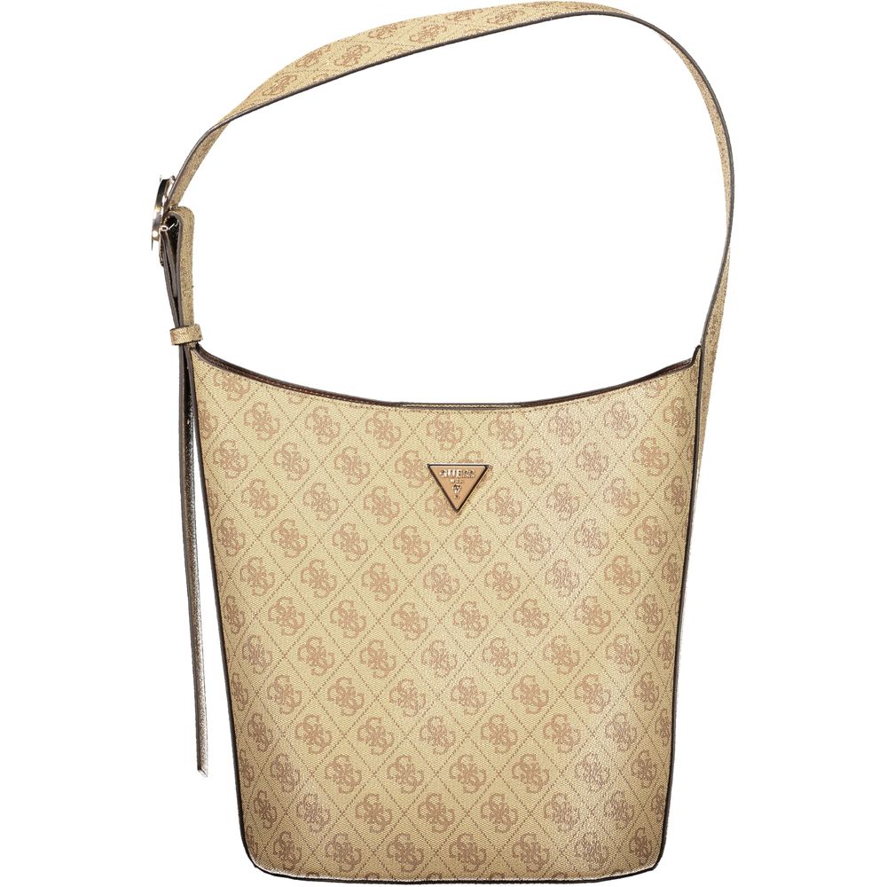Guess Jeans Beige Polyurethane Women Handbag Guess Jeans Xosier
