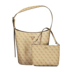Guess Jeans Beige Polyurethane Women Handbag Guess Jeans Xosier