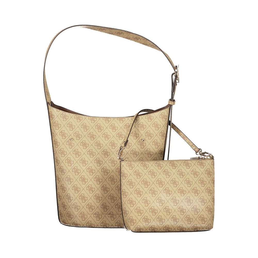 Guess Jeans Beige Polyurethane Women Handbag Guess Jeans Xosier