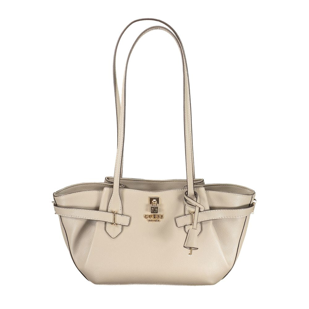 Guess Jeans Beige Polyurethane Women Handbag Guess Jeans Xosier
