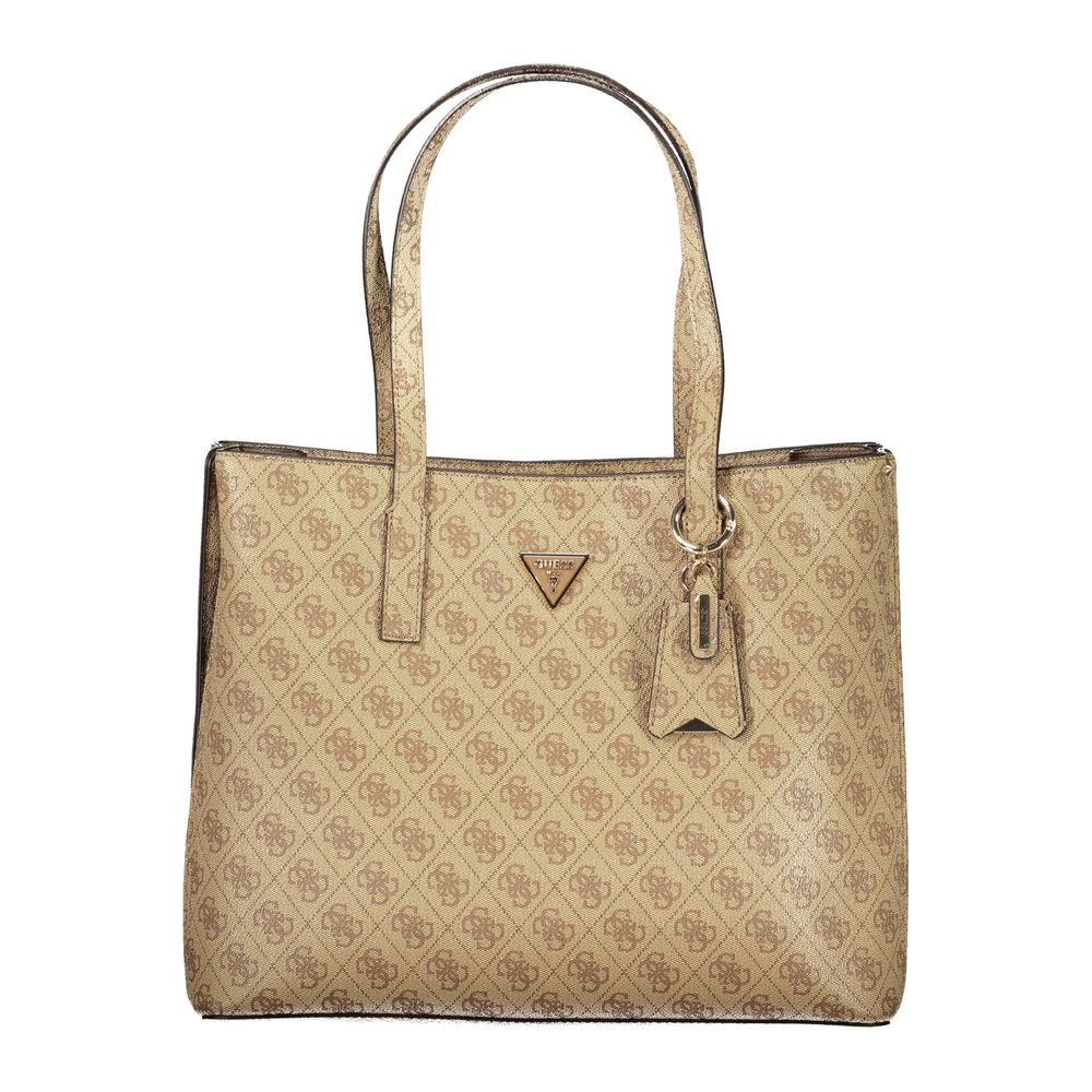 Guess Jeans Beige Polyurethane Women Handbag Guess Jeans Xosier