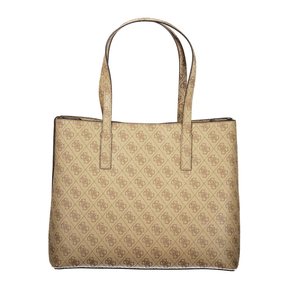 Guess Jeans Beige Polyurethane Women Handbag Guess Jeans Xosier