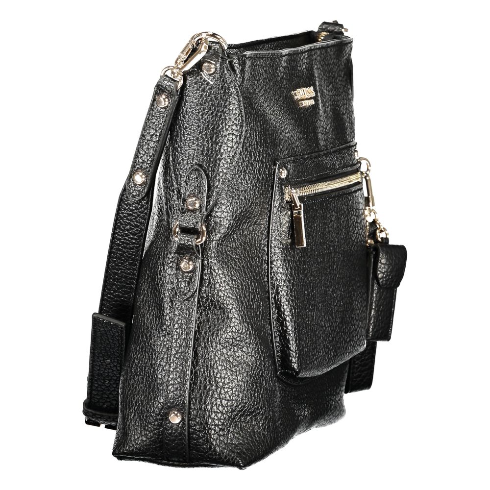 Guess Jeans Black Polyurethane Women's Handbag Guess Jeans Xosier