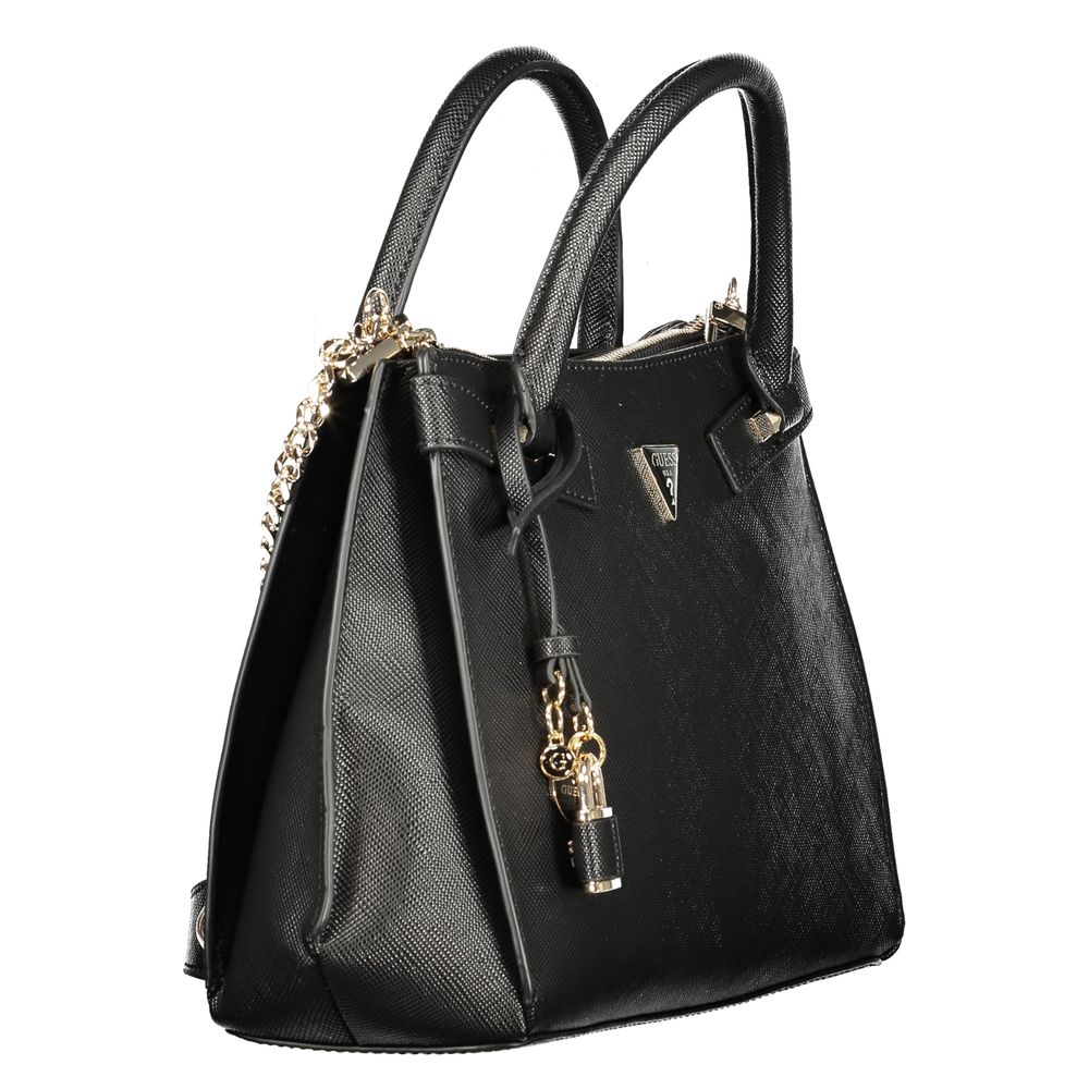 Guess Jeans Black Polyurethane Women Handbag Guess Jeans Xosier