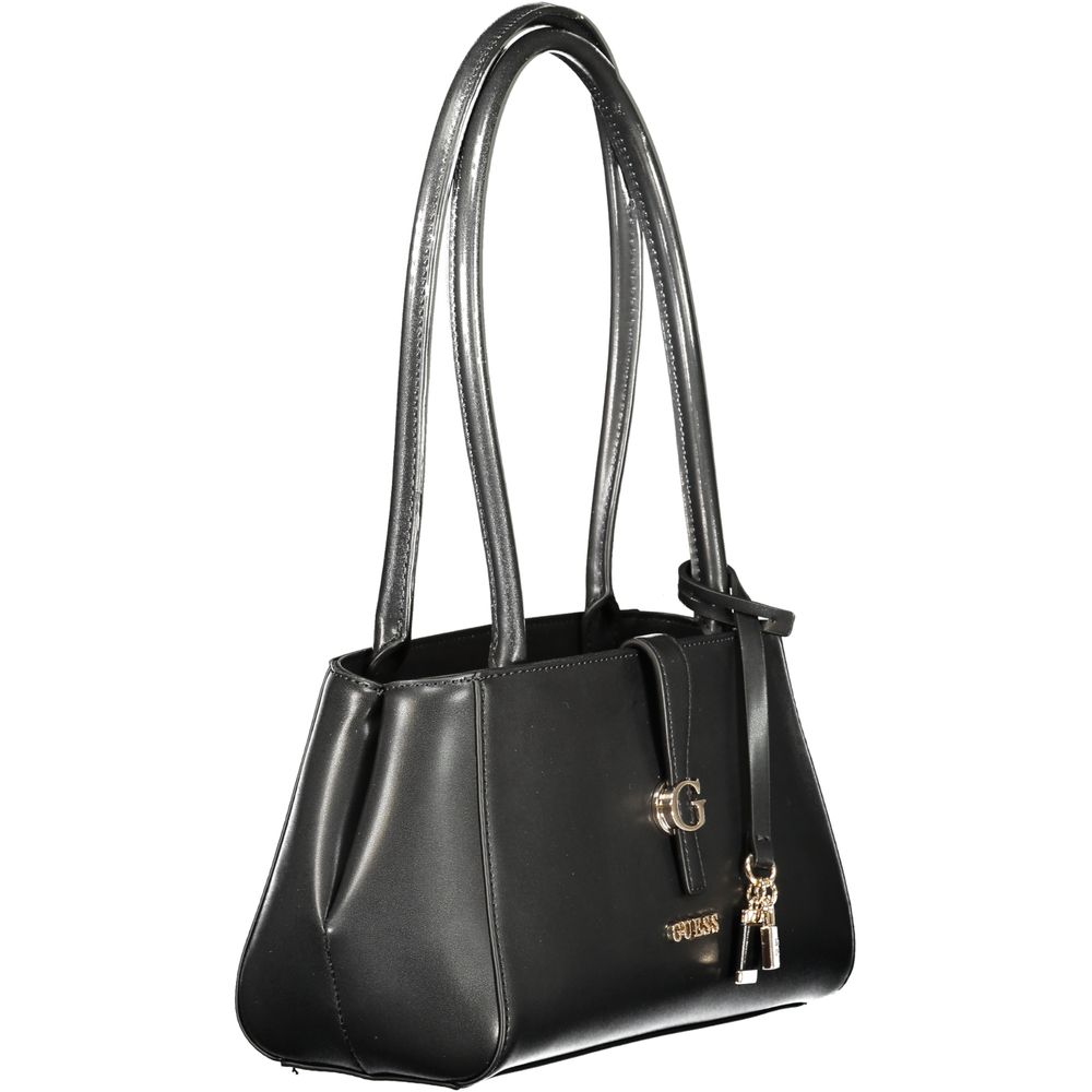 Guess Jeans Nero Poliuretano Donna Shoulder Bag Guess Jeans Xosier