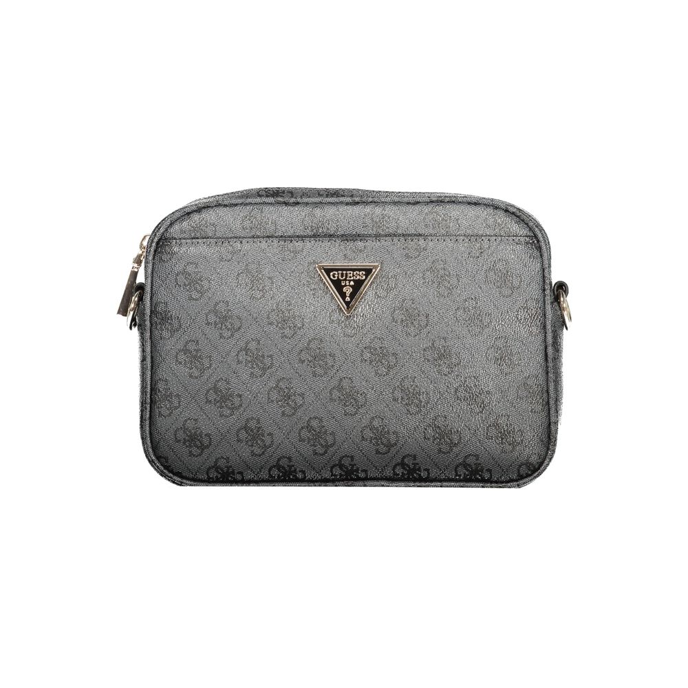 Guess Jeans Nero Poliuretano Women Handbag Guess Jeans Xosier