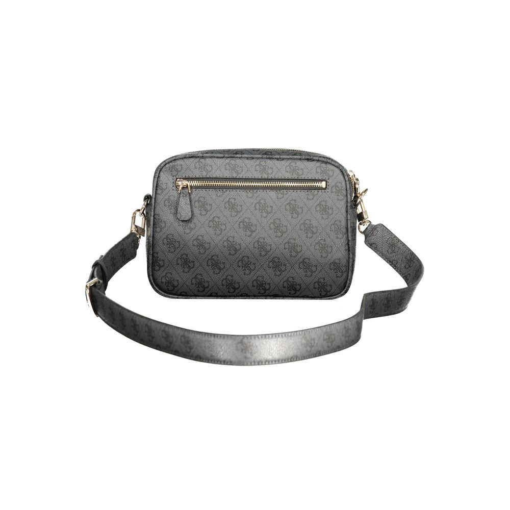 Guess Jeans Nero Poliuretano Women Handbag Guess Jeans Xosier
