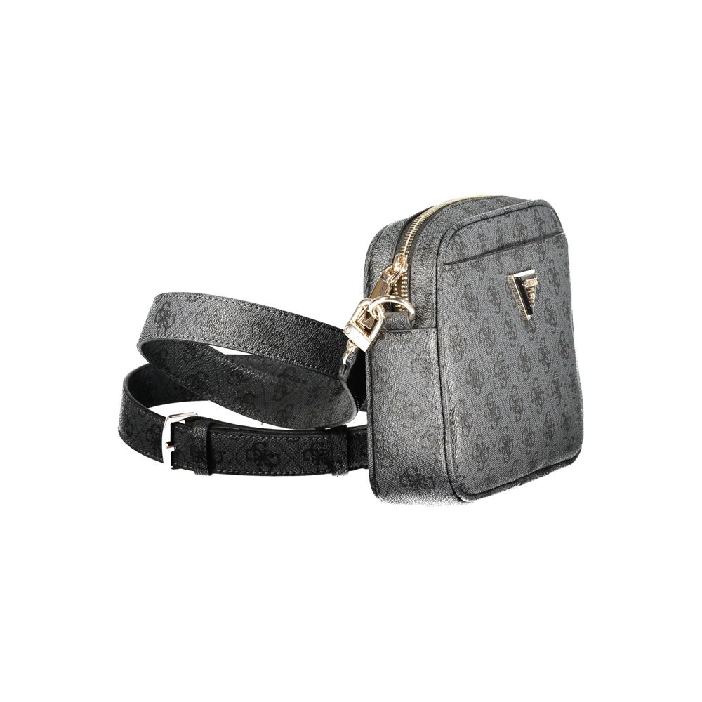 Guess Jeans Nero Poliuretano Women Handbag Guess Jeans Xosier