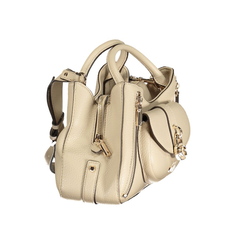 Guess Jeans Beige Polyurethane Women Handbag Guess Jeans Xosier