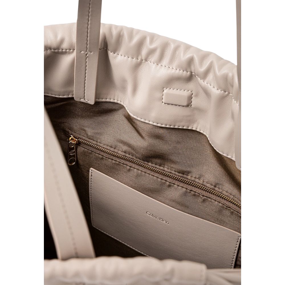 Calvin Klein Beige Polyethylene Handbag Calvin Klein Xosier