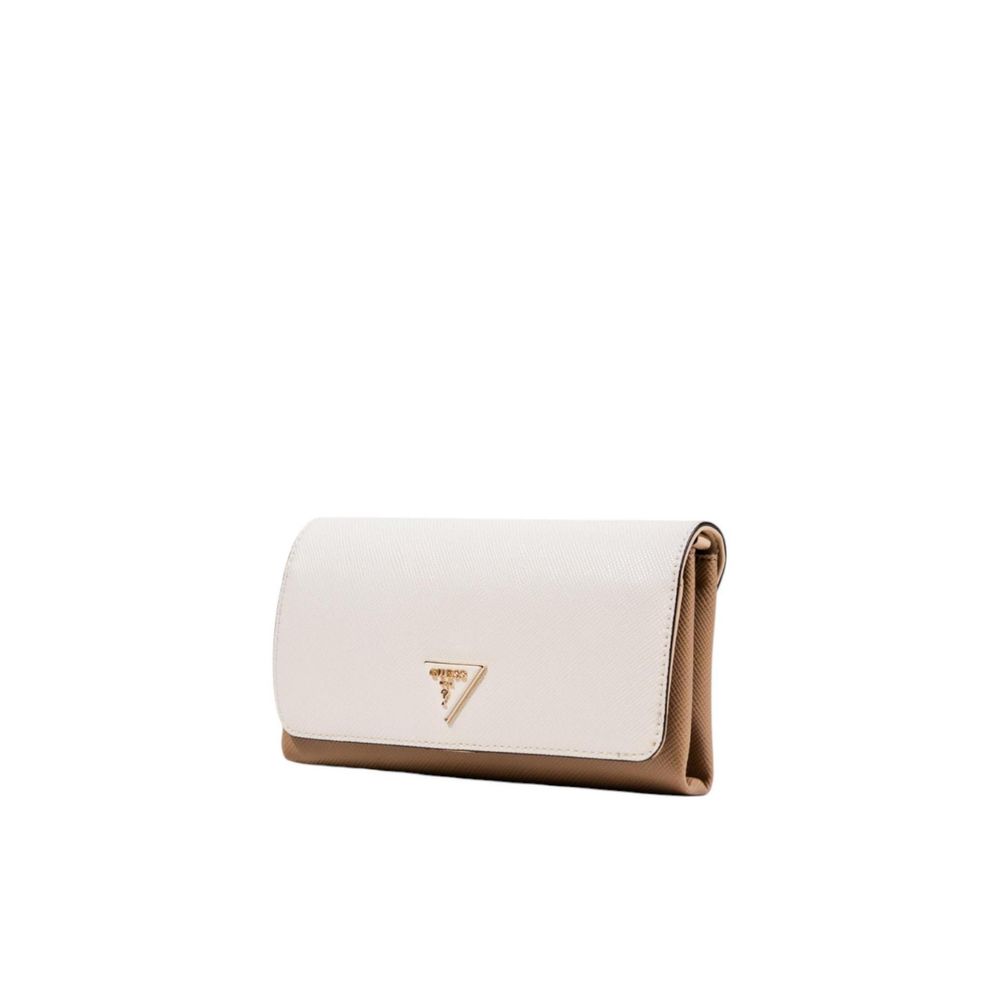 Guess Beige Polyethylene Clutch Bag Guess Xosier
