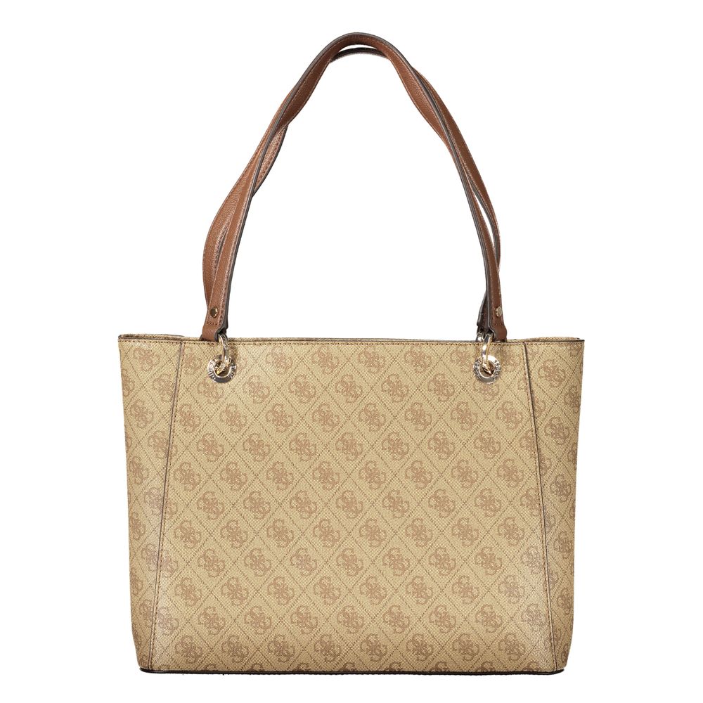 Guess Jeans Beige Polyurethane Women Handbag Guess Jeans Xosier