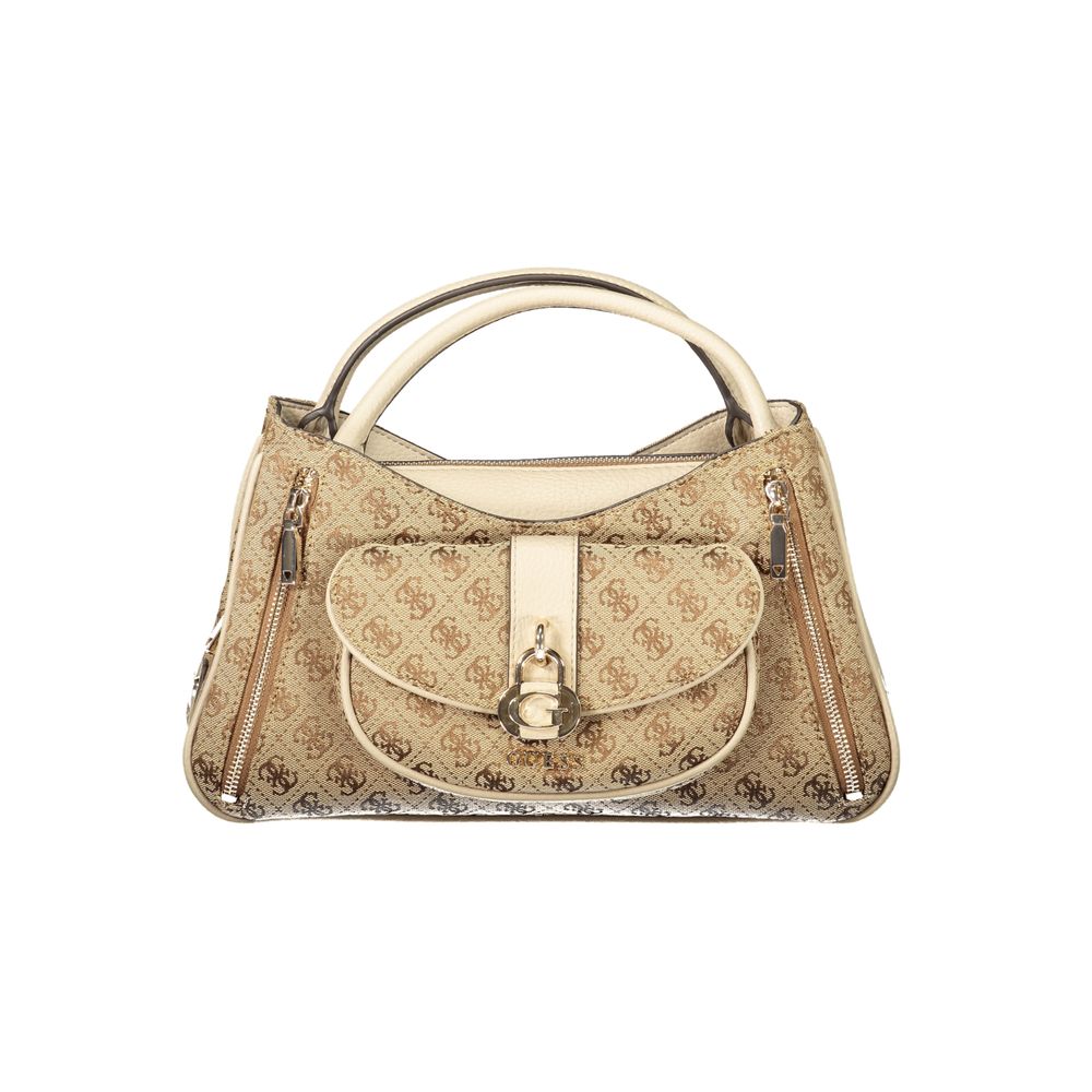 Guess Jeans Beige Poliuretano Women Handbag Guess Jeans Xosier