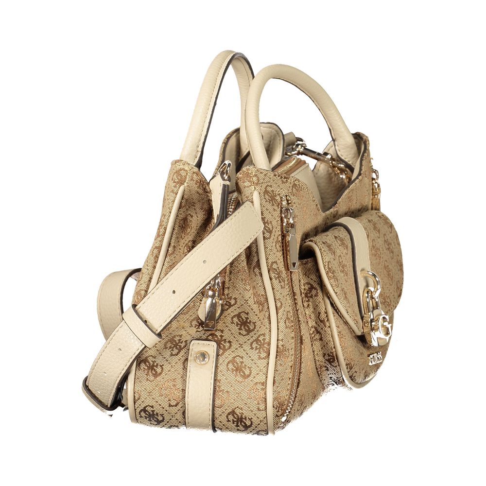 Guess Jeans Beige Poliuretano Women Handbag Guess Jeans Xosier