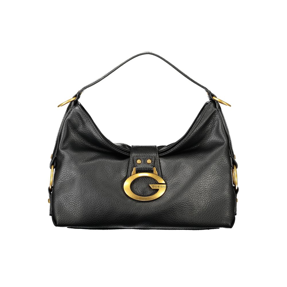 Guess Jeans Nero Poliuretano Women Handbag Guess Jeans Xosier