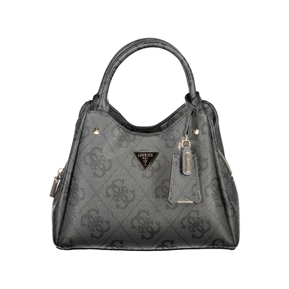 Guess Jeans Nero Poliuretano Women Handbag Guess Jeans Xosier