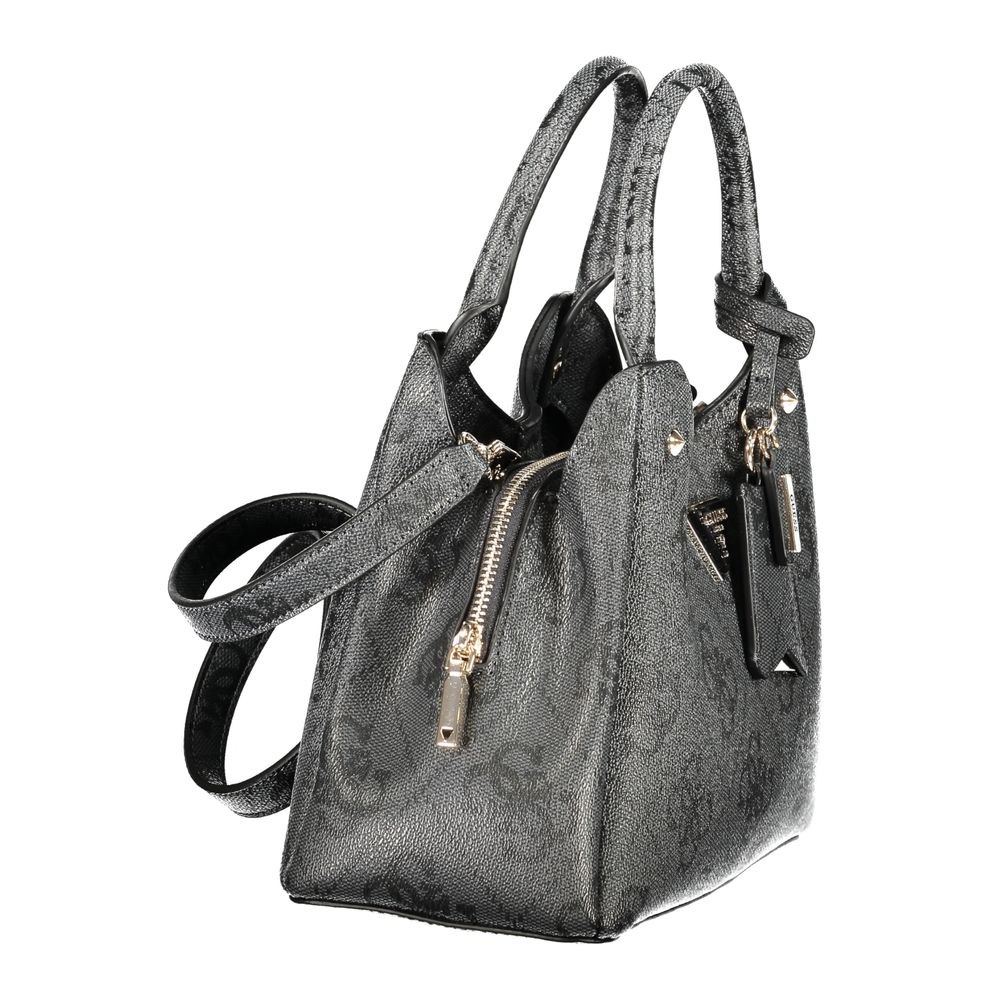 Guess Jeans Nero Poliuretano Women Handbag Guess Jeans Xosier