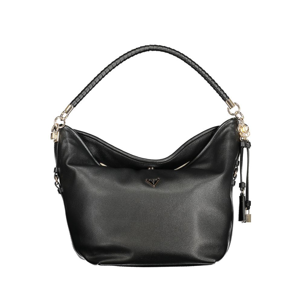Guess Jeans Nero Polyurethane Women Shoulder Bag Guess Jeans Xosier