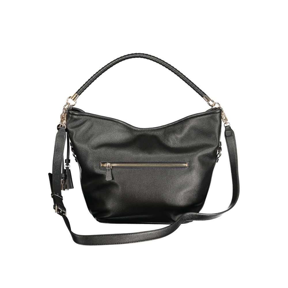 Guess Jeans Nero Polyurethane Women Shoulder Bag Guess Jeans Xosier