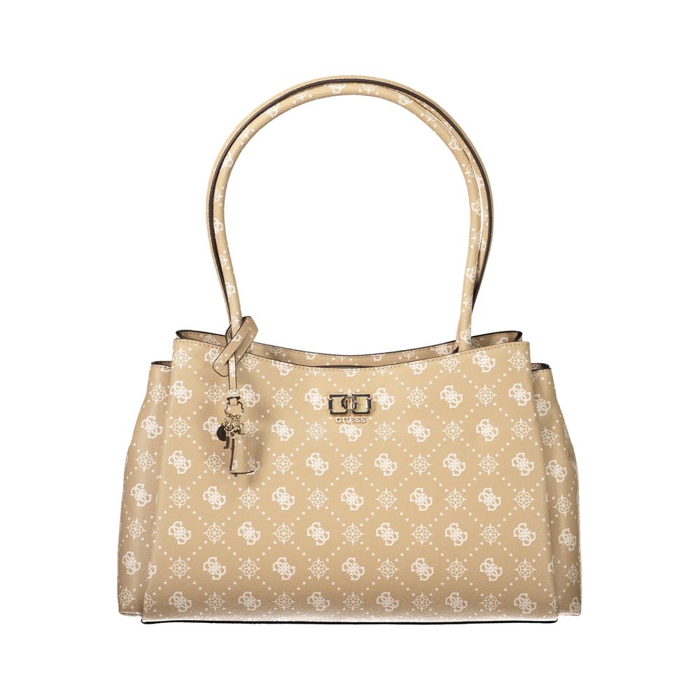 Guess Jeans Beige Polyurethane Women Handbag Guess Jeans Xosier