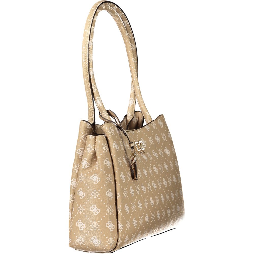 Guess Jeans Beige Polyurethane Women Handbag Guess Jeans Xosier