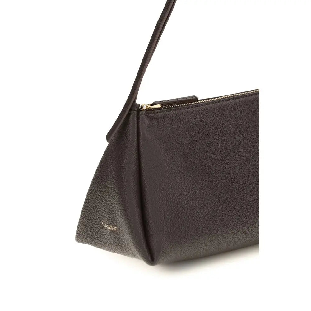 Calvin Klein Brown Calf Leather Bos Taurus Handbag Calvin Klein