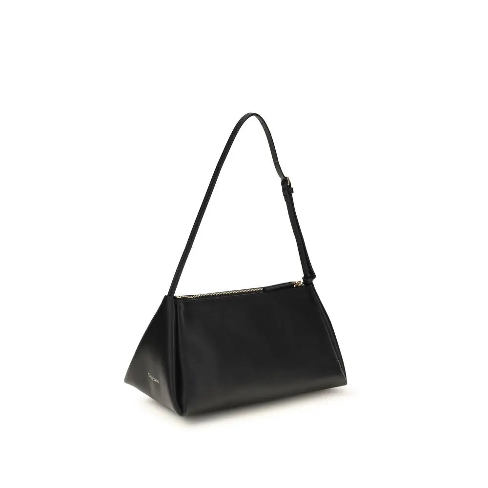 Calvin Klein Black Calf Leather Bos Taurus Handbag Calvin Klein