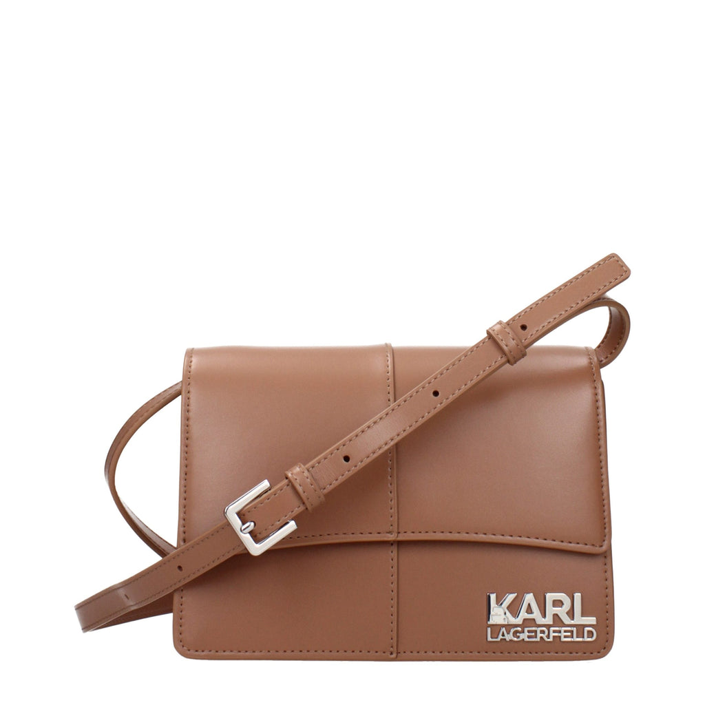 Karl Lagerfeld Brown Polyethylene Crossbody Bag Karl Lagerfeld Xosier
