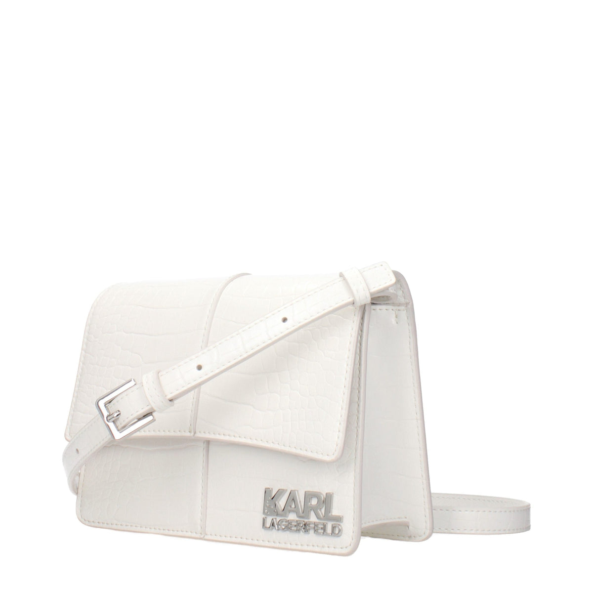Karl Lagerfeld White Polyethylene Crossbody Bag Karl Lagerfeld Xosier