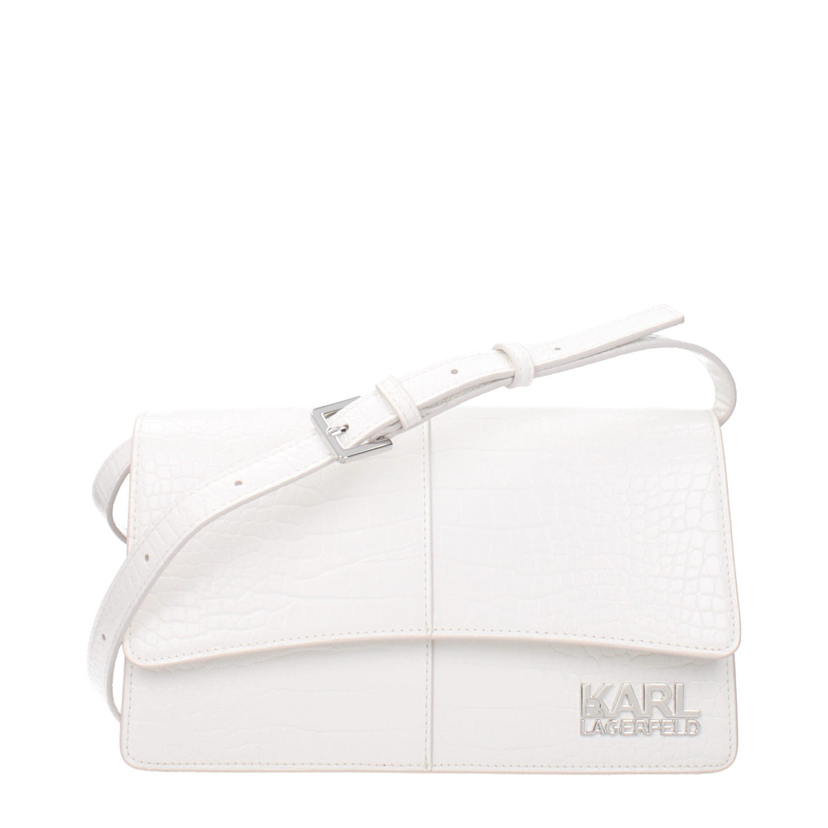 Karl Lagerfeld White Polyethylene Crossbody Bag Karl Lagerfeld Xosier
