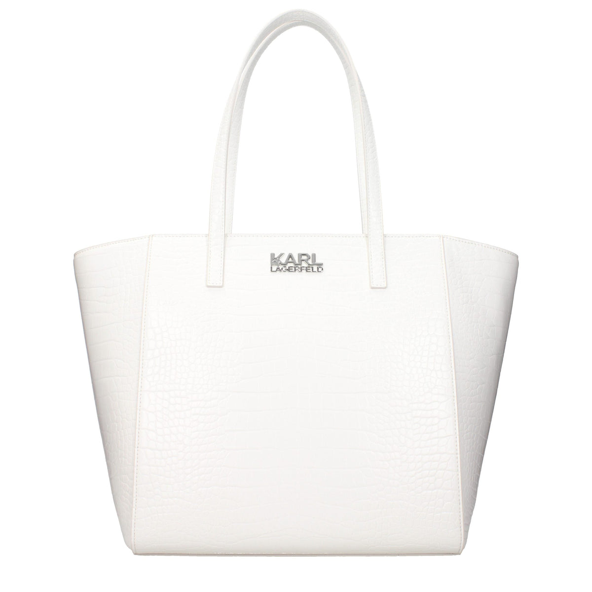 Karl Lagerfeld White Polyethylene Shoulder Bag Karl Lagerfeld Xosier