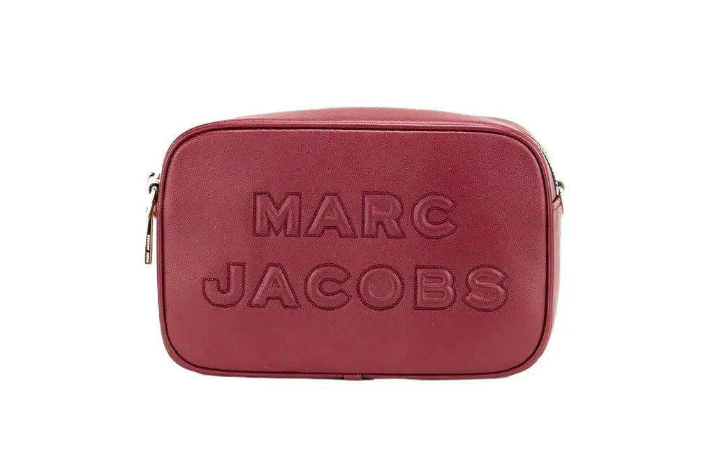 Marc Jacobs Flash Pomegranate Smooth Leather Embossed Camera Crossbody Bag Purse Marc Jacobs